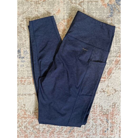 Mondetta Pants - Mondetta Performance Luxury Women's High Rise Pocket Leggings Blue Size Large